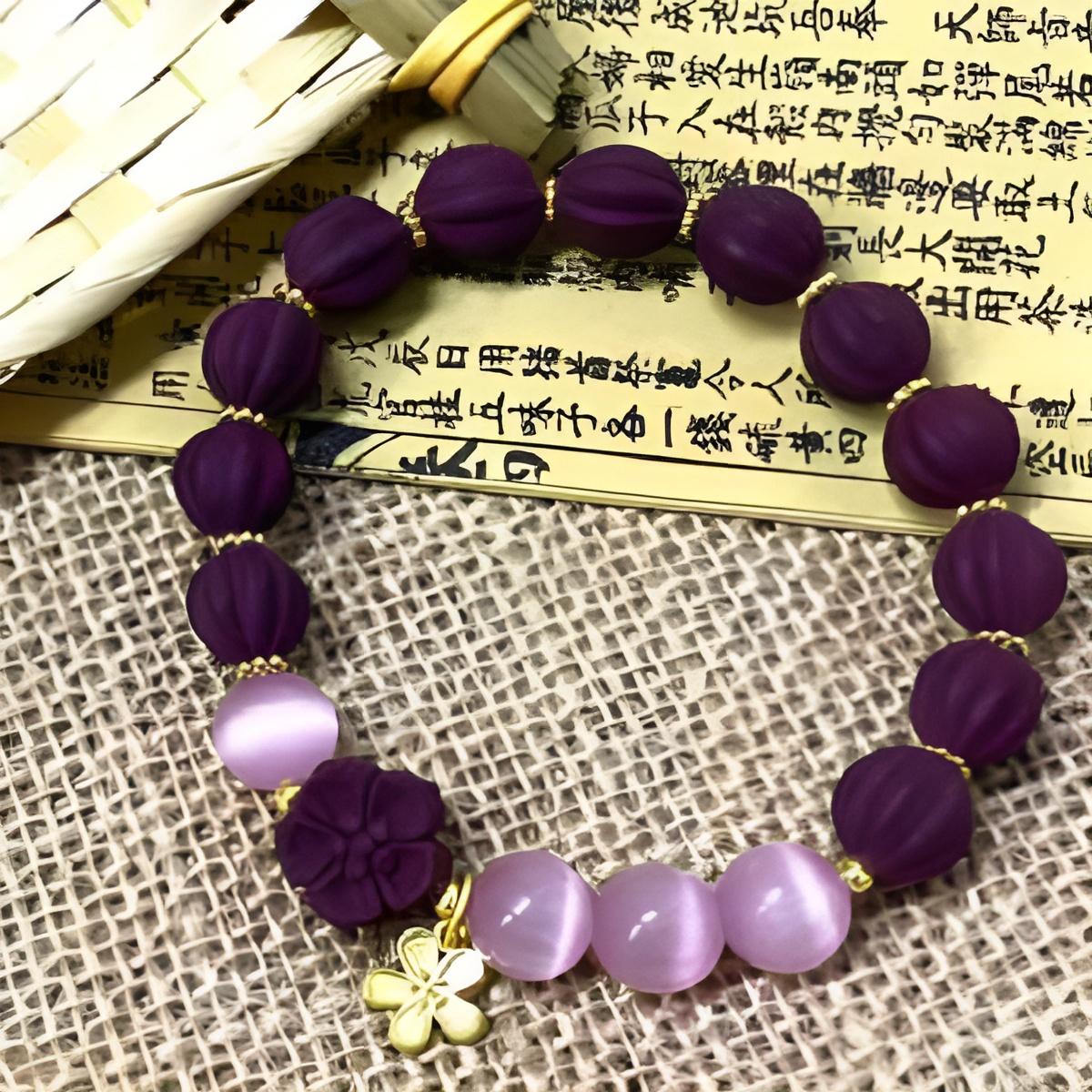 【玫瑰舒颜九解】纯天然手工合香珠手串