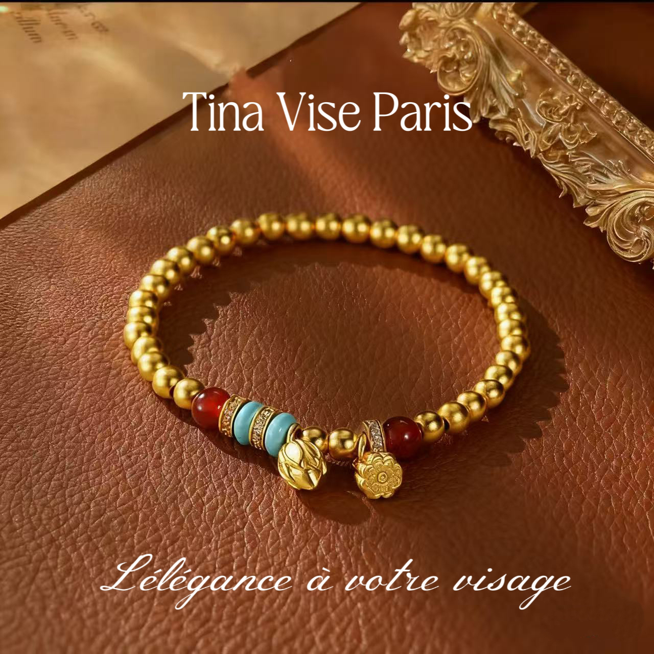  镀K金A1198《卿缘两世欢》法⭐️ Tina Vise缇娜薇斯 手链