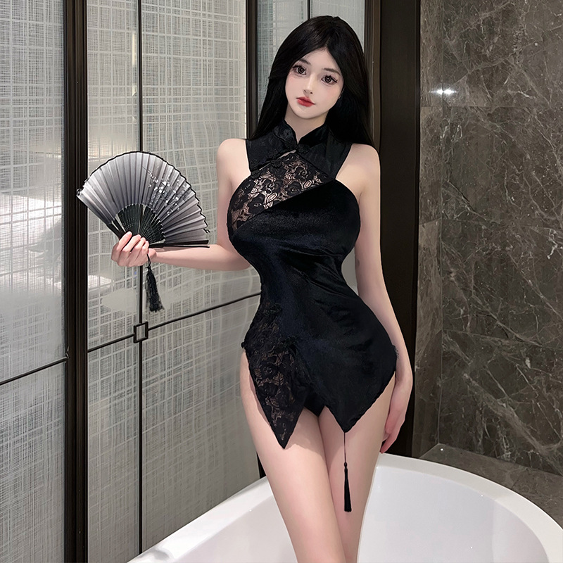 激情诱惑小胸性感古风纯欲睡衣服制服旗袍