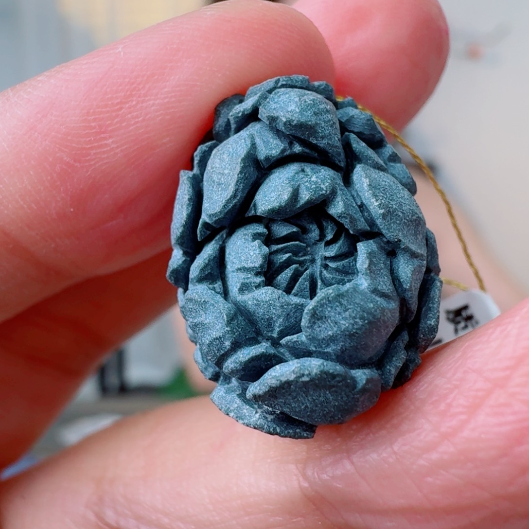 绿松石未镶嵌挂件