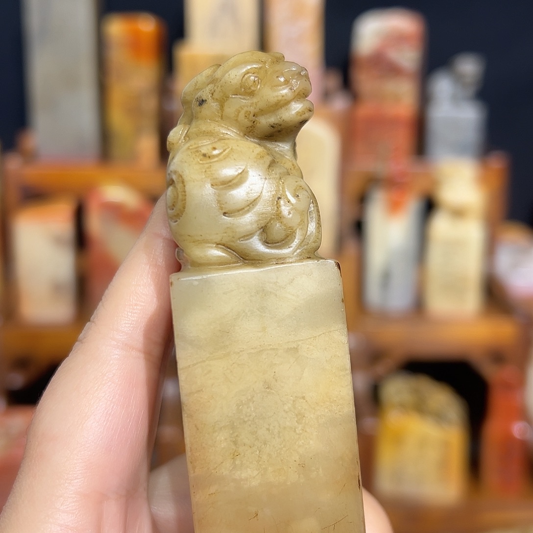 寿山石印石寿山石山山水水的