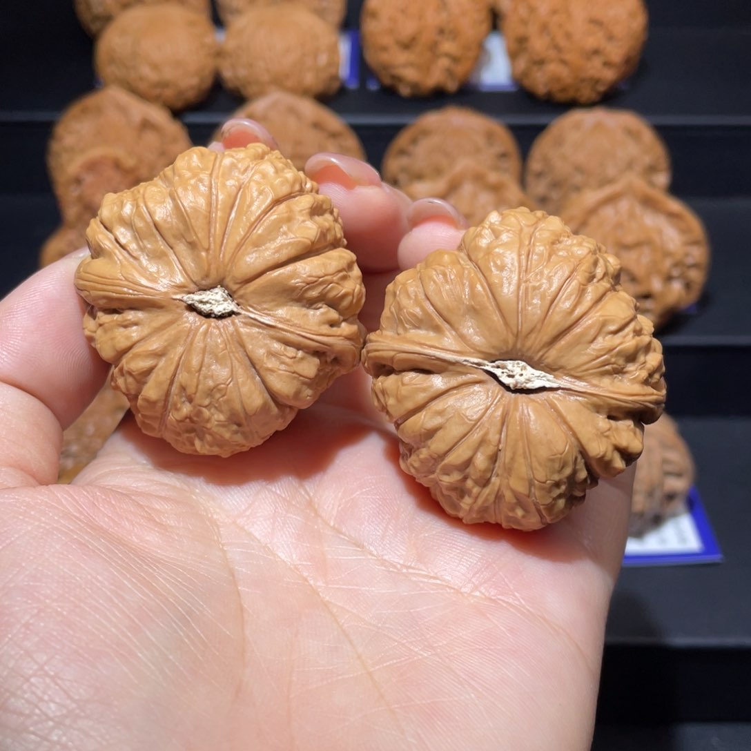 文玩核桃把件43南瓜墩