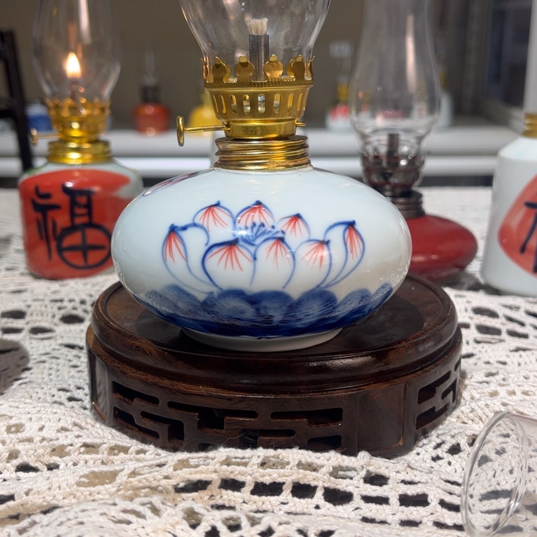 摆件景德镇陶瓷香薰灯