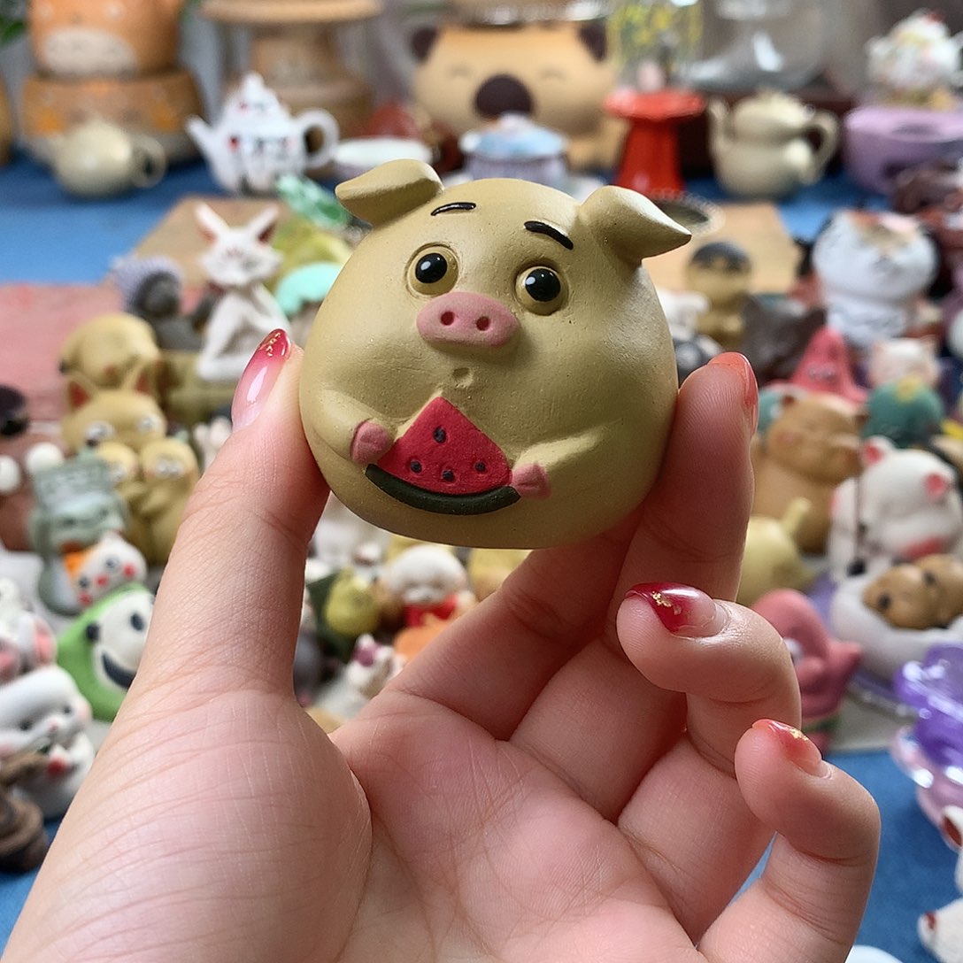 紫砂茶宠手工制作