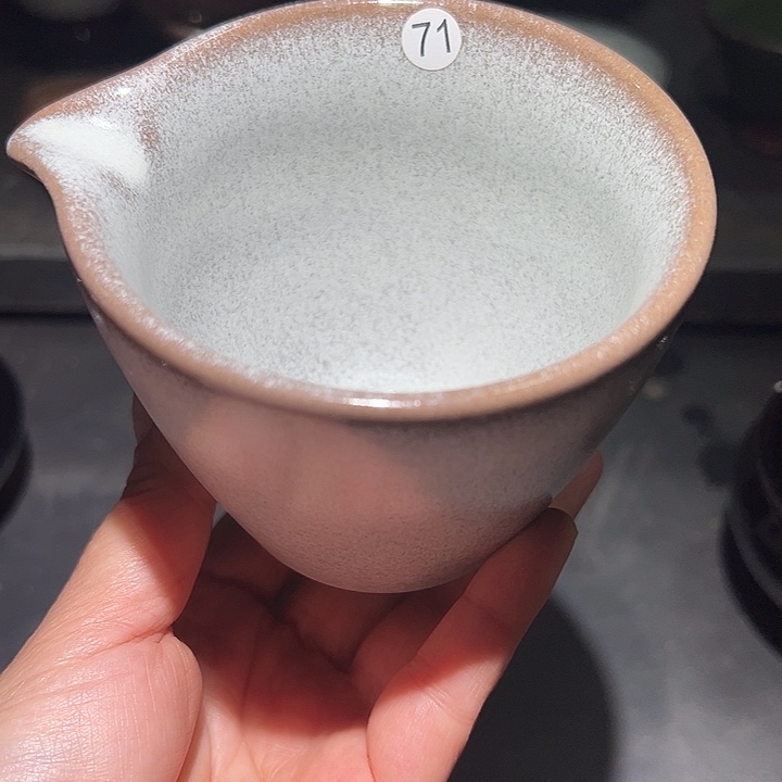 瓷便携款宋御柴烧精品公道杯