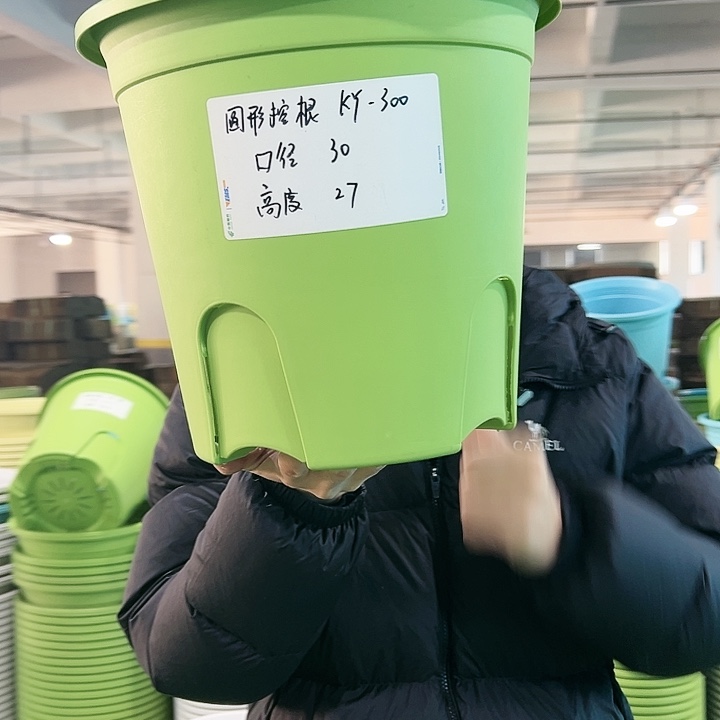 正品圆控口30高27果绿无托4只