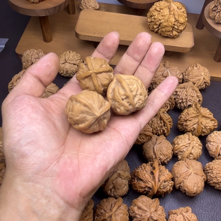 M***e桃核吊坠古蝉四棱 一只有洞一只反油