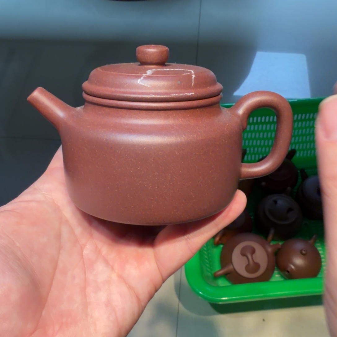 平***生茶杯紫砂微瑕的壶