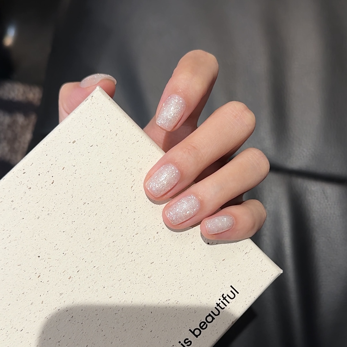 【亮晶晶】-日系 纯手工建构妈生感美甲戴甲片用品高级高级感