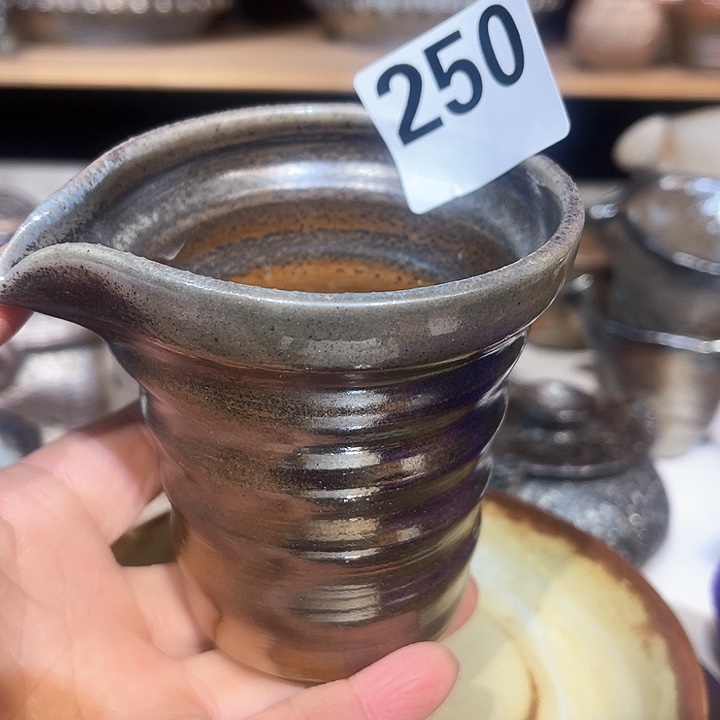 杯高温柴烧陶泥公杯