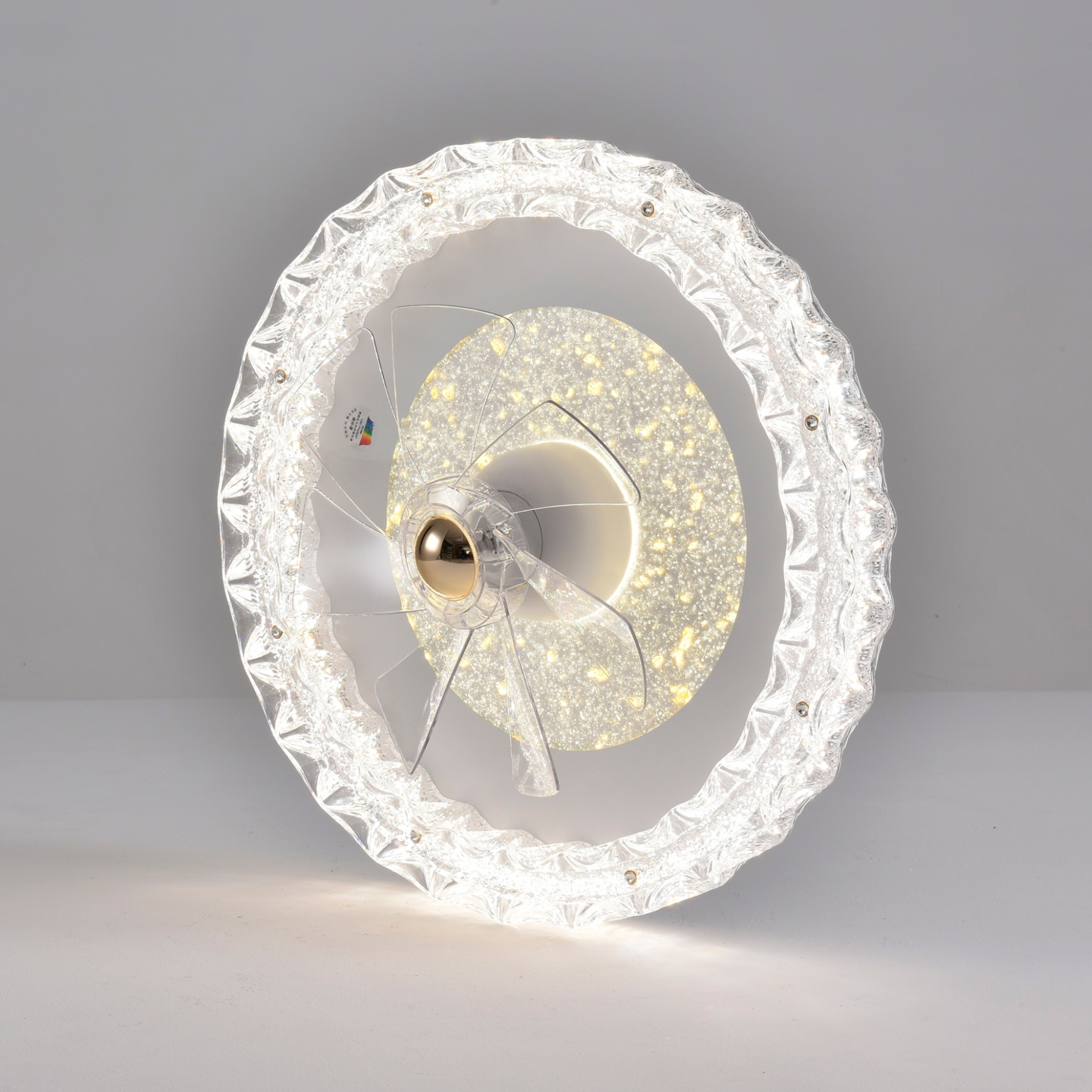 欧亚科2026新款护眼风扇灯卧室360度摇头大风力吸顶灯儿童房主卧