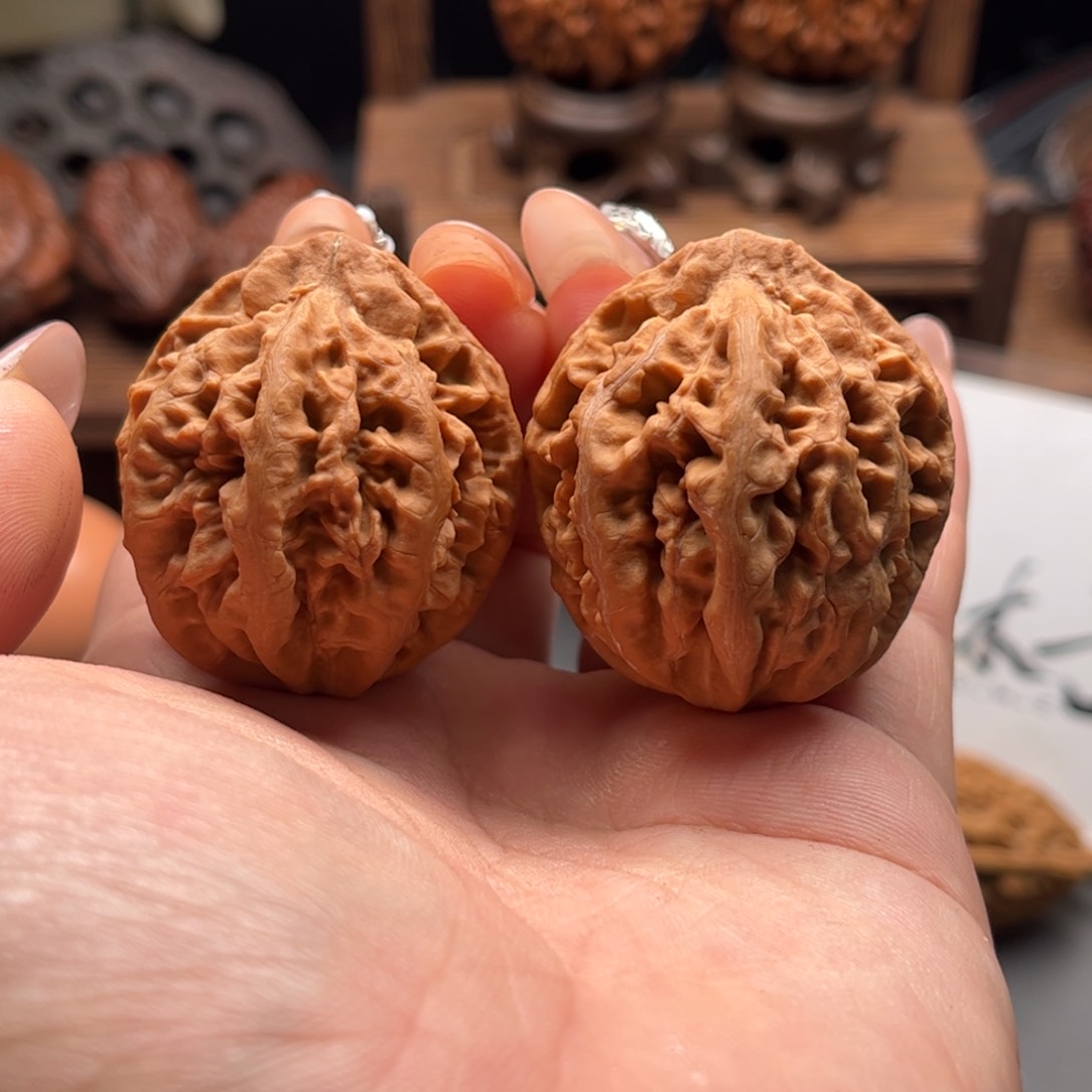 文玩核桃把件三*雨关东木子家楸大胖18