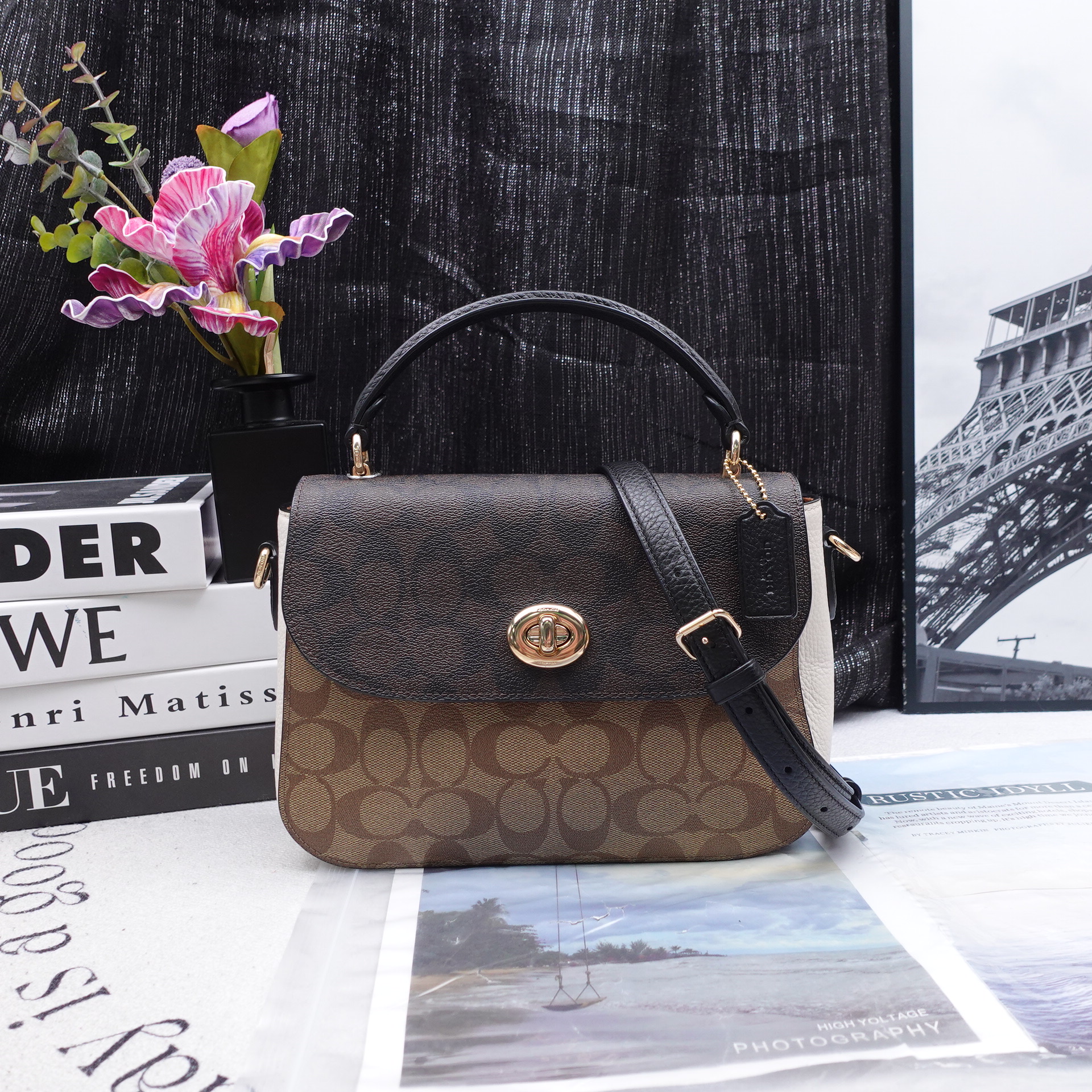 95新 COACH/蔻驰 单肩包/T10247121