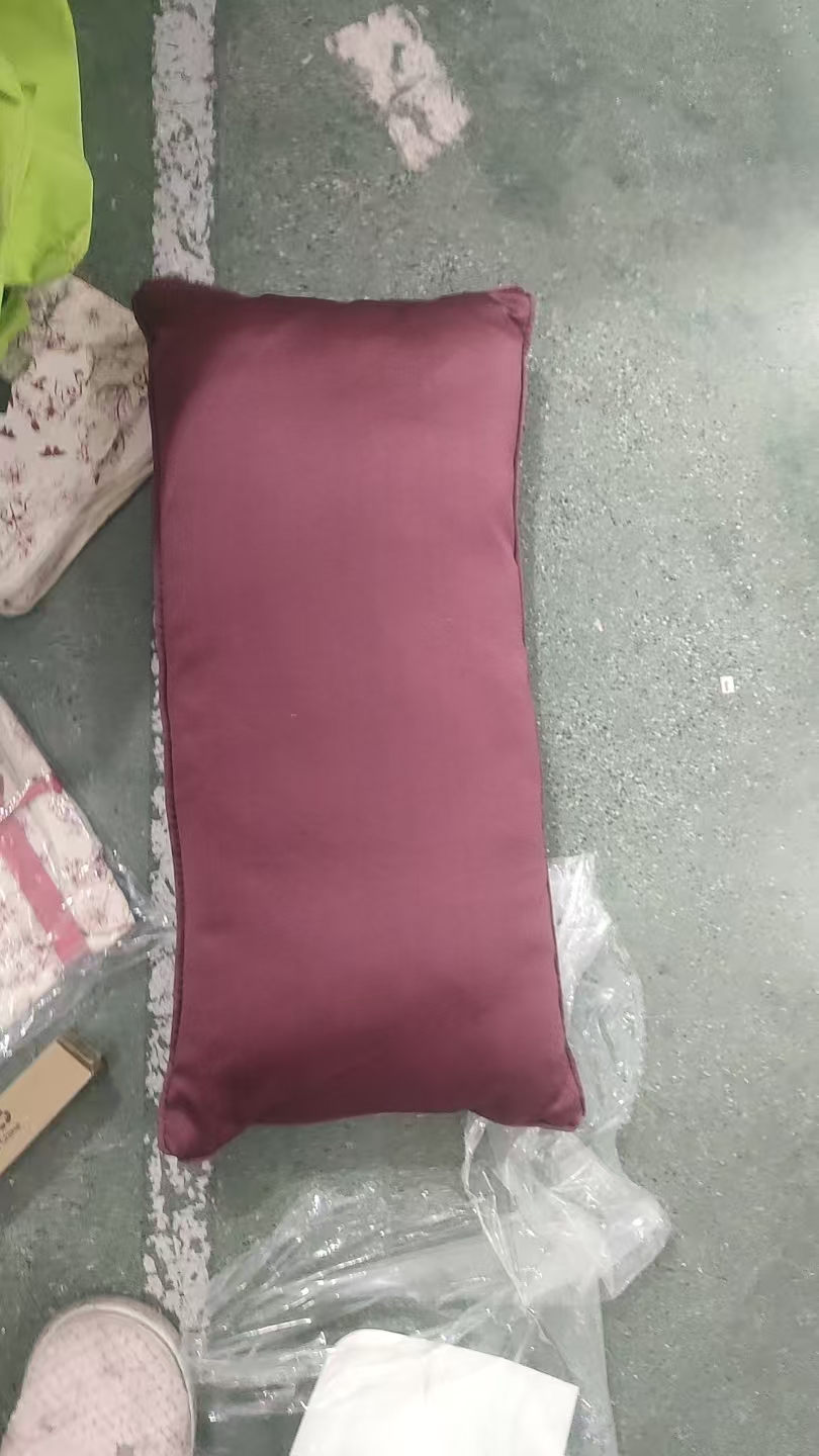 红色腰靠发1个可拆卸12*24英寸30*60腰靠垫