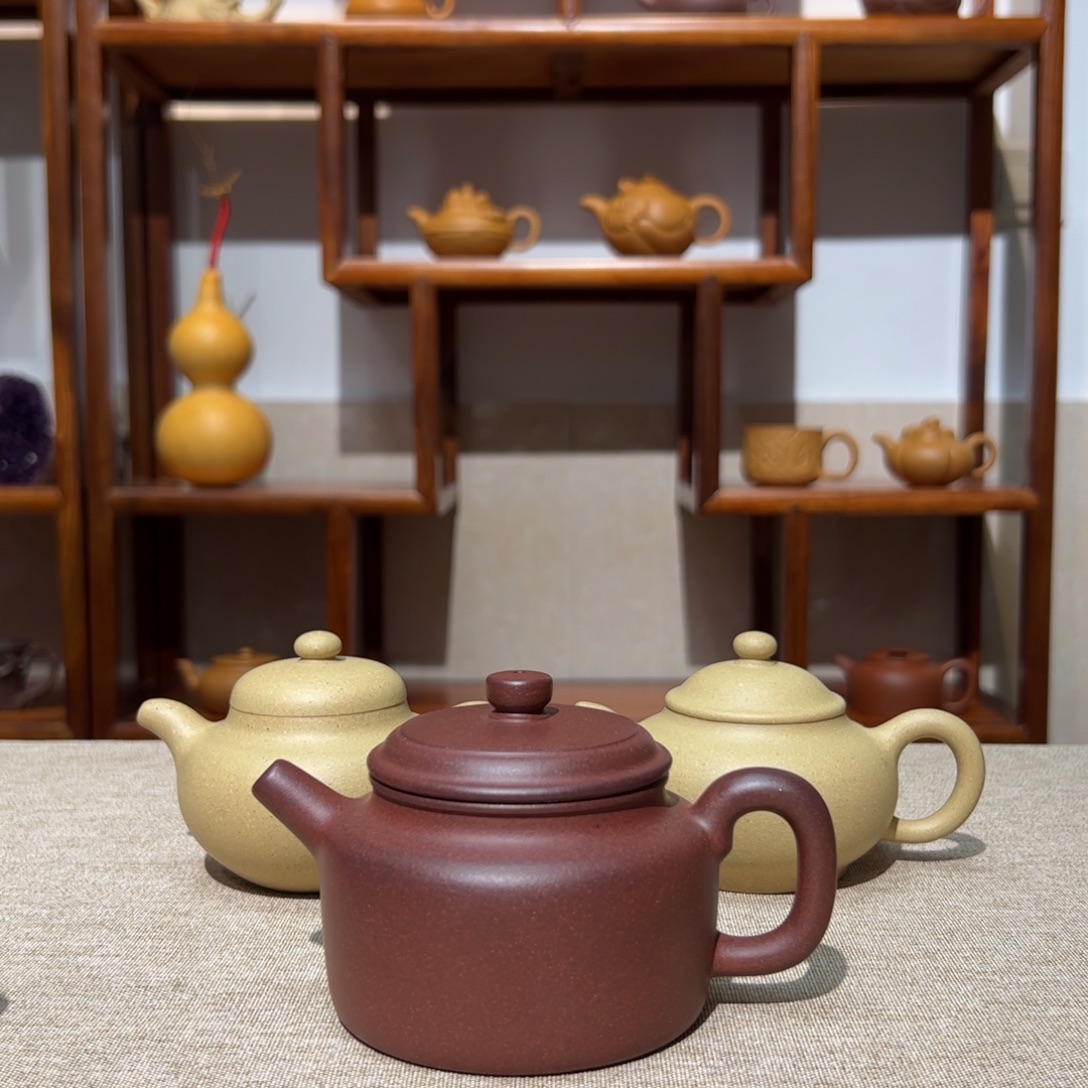 紫砂壶红皮龙德钟