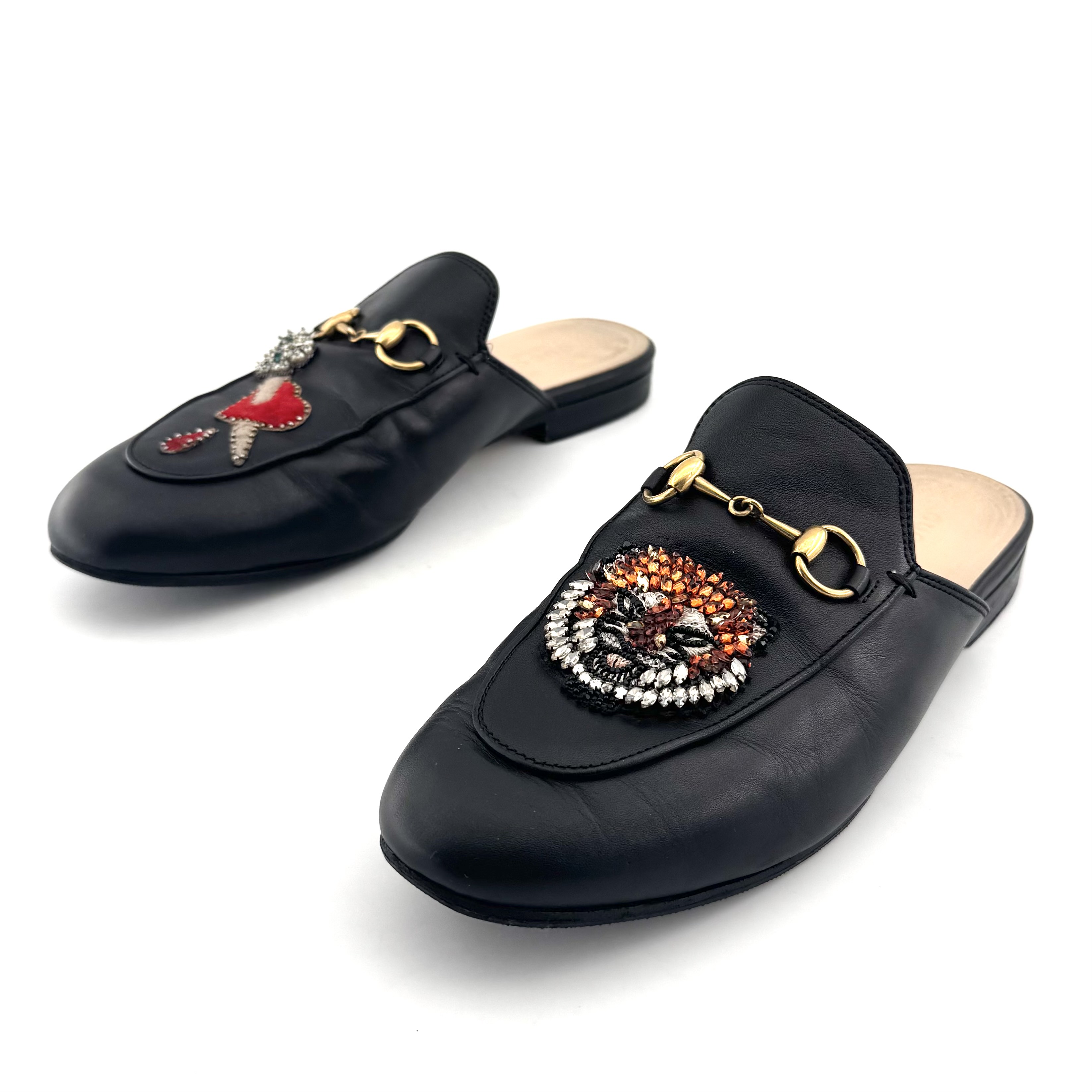 95新 GUCCI/古驰 GUCCI/古驰 37码 黑色平底鞋 D2545