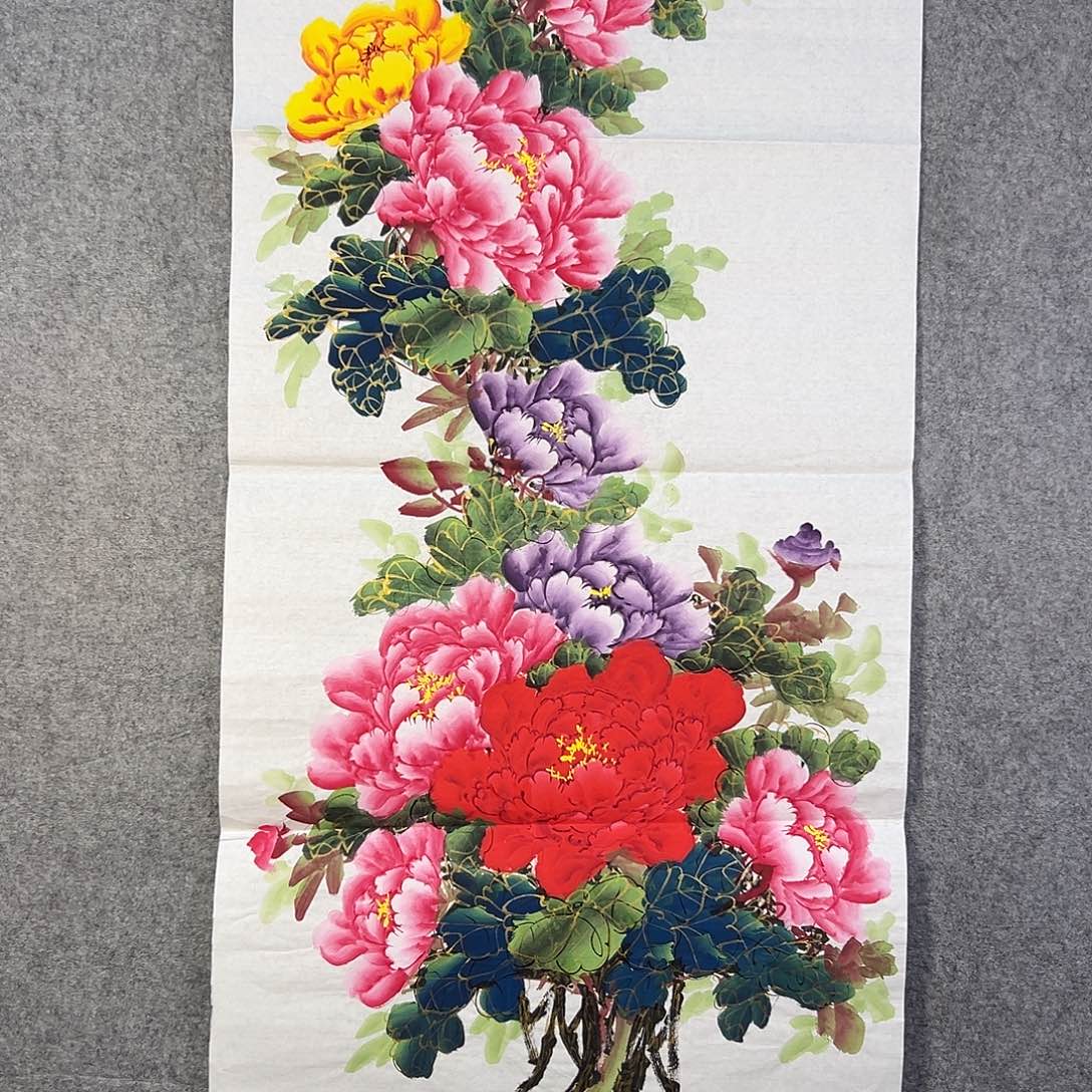 国画370 牡丹花等经济植物和花卉