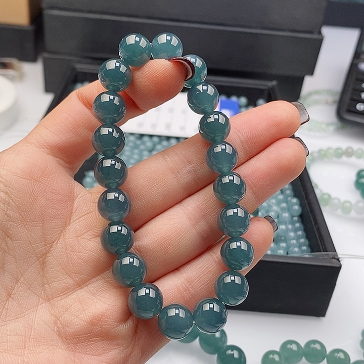 翡翠手链未镶嵌李*乐