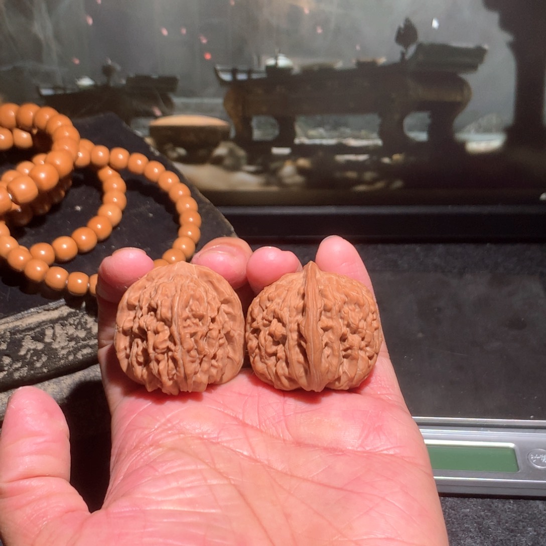 桃核把件鱼的平谷四座楼030413