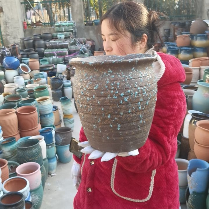 红陶口25高25瑕疵一个