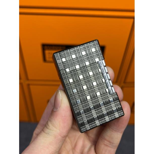 朗声格子纹气机配礼盒打火机（气机）1808-2黑格子