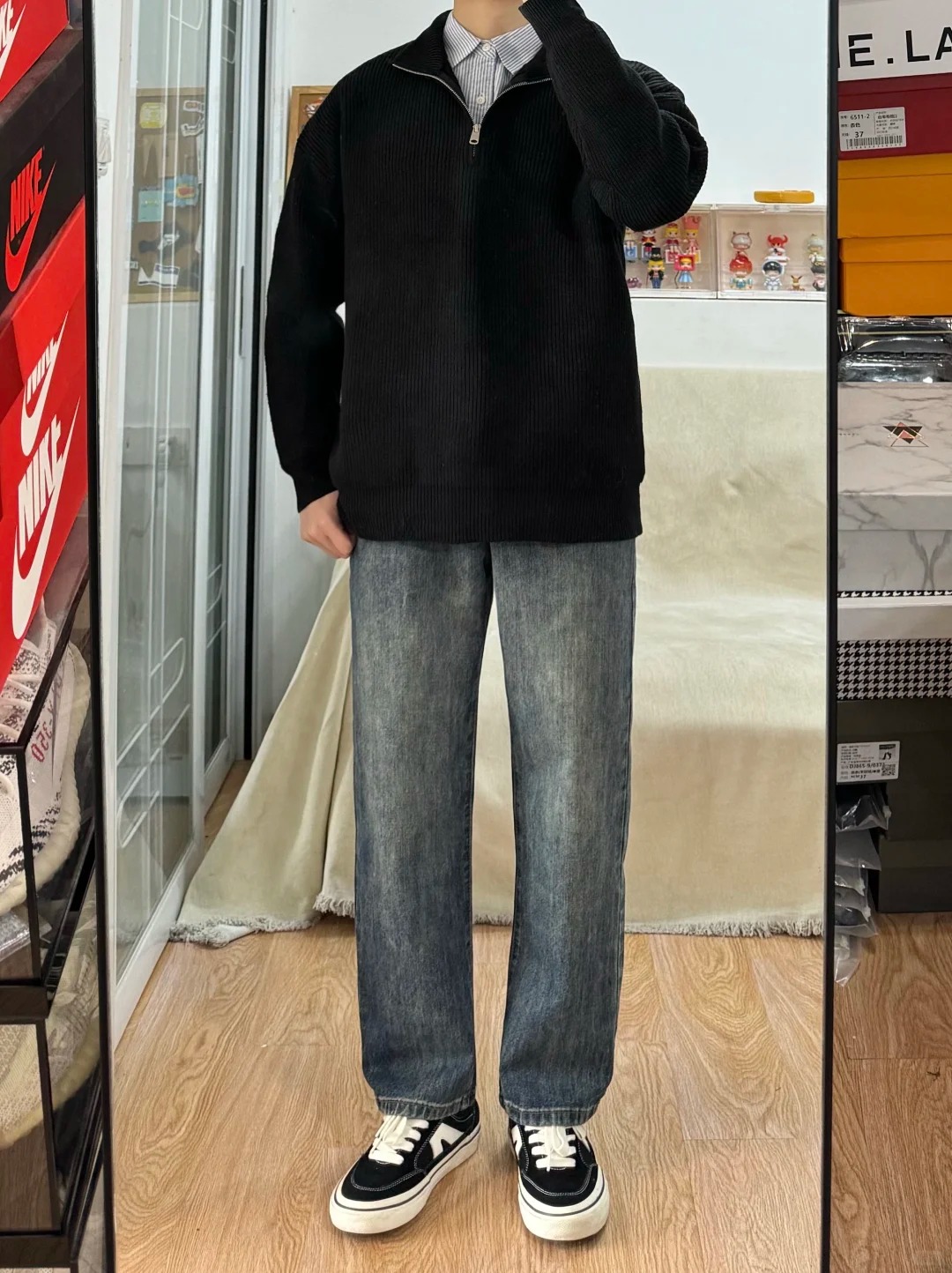 （工厂尾货，默认微瑕）男士牛仔裤直筒裤修身小脚裤弹力阔腿裤