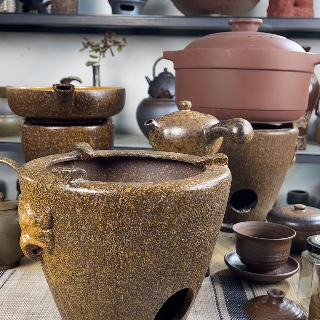 紫砂粗陶实用砂锅