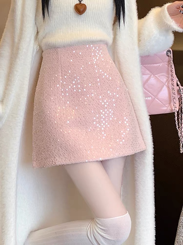 【601-700编码点这里】秋冬高腰小香风百搭半身裙