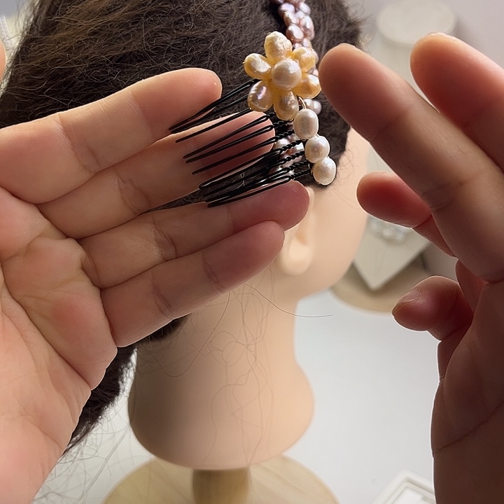 未镶嵌淡水珍珠发饰