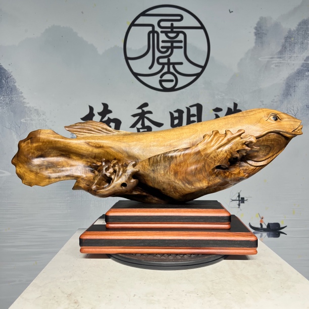金丝楠小叶桢楠自然随形艺术摆件32/73/20
