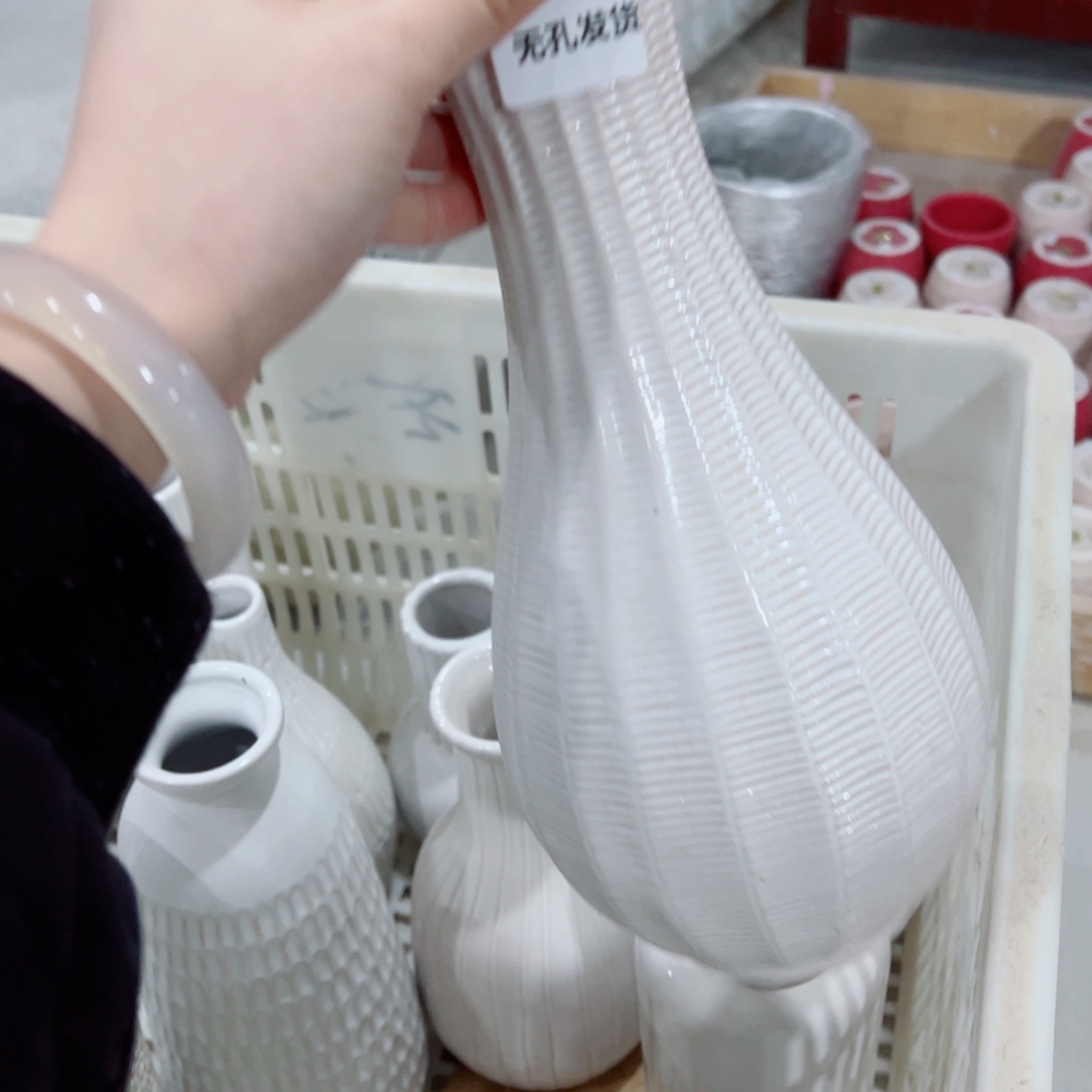 有孔，陶瓷花盆满10米包邮发货