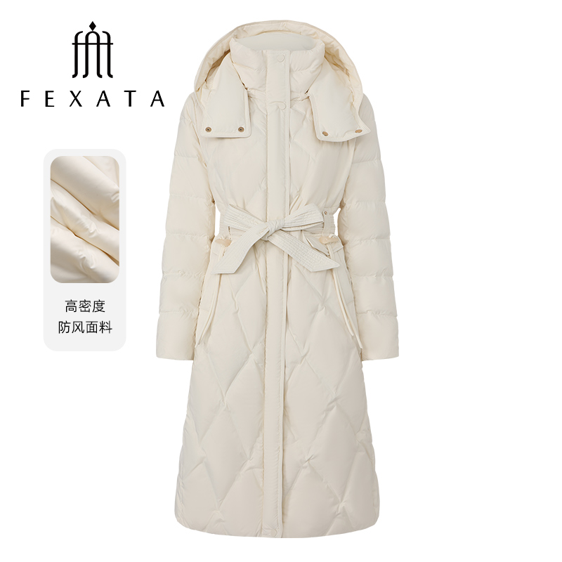 【小朱专属】FEXATA斐格思收腰连帽保暖长款女
