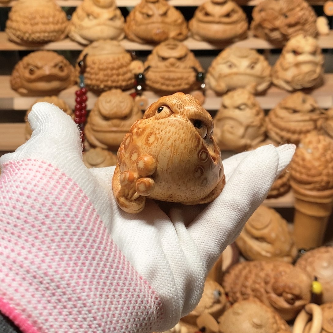 竹恭*竹根雕金蟾竹根