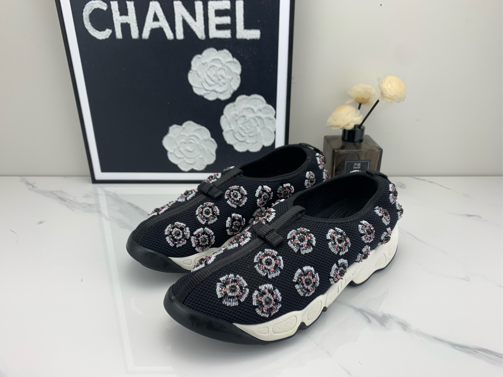 99新 DIOR/迪奥 Dior迪奥 花园鞋 38码原盒/jm00321