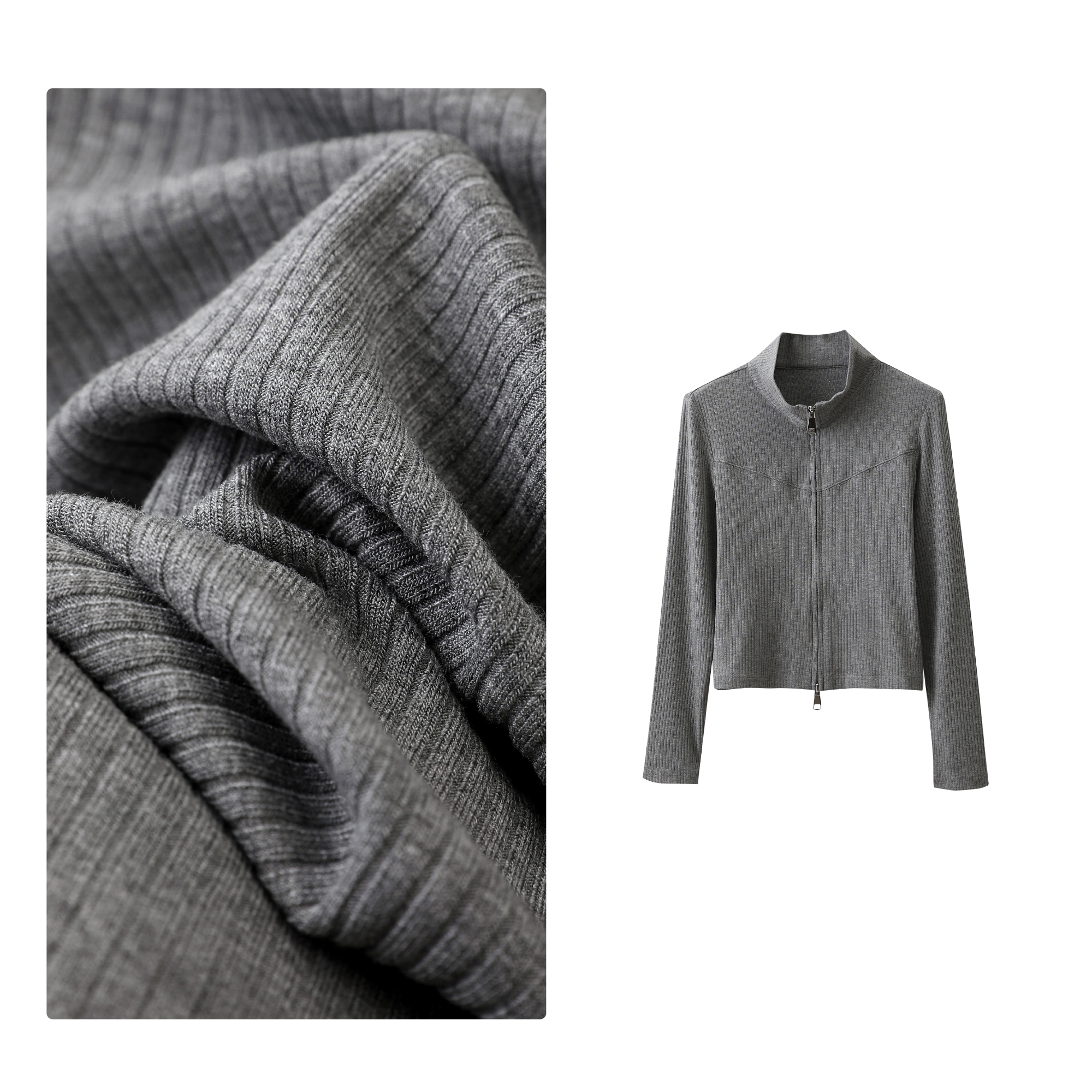 门店34&9！开春最美搭子！舒适无束缚/坑条高弹修外套女 D00032