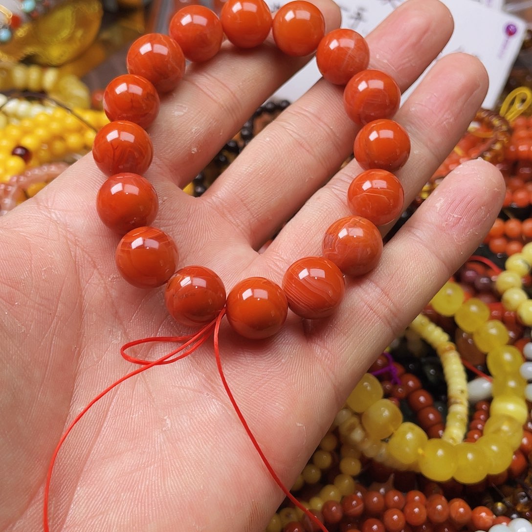 玛瑙/玉髓手链合金t*_41441