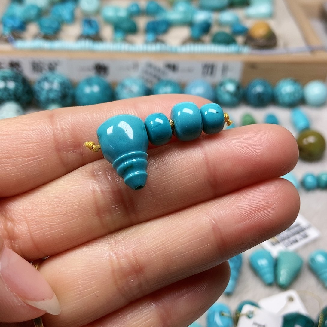 未镶嵌绿松石珠宝半成品