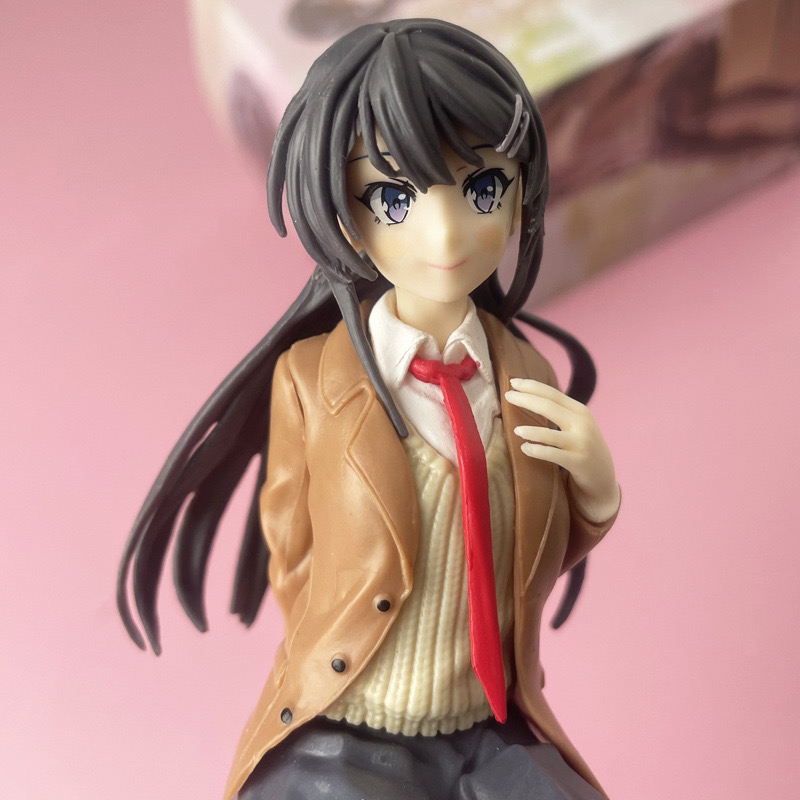 泡面压青春猪头少年 樱岛麻衣学院 二次元美少女车载机箱手办礼物