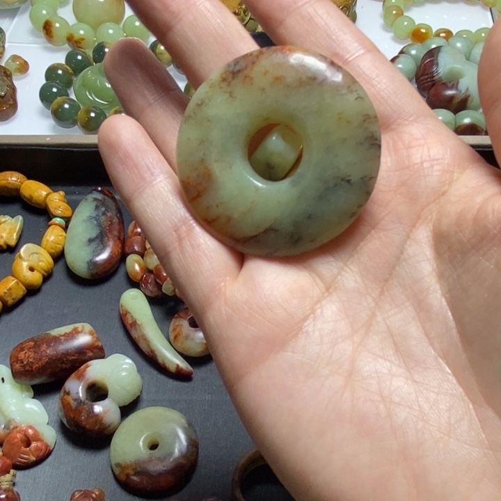 水***舟岫岩河磨玉（透闪石质玉）未镶嵌珠宝奇石