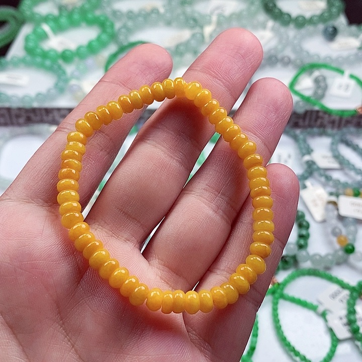 未镶嵌翡翠手链卡5+
