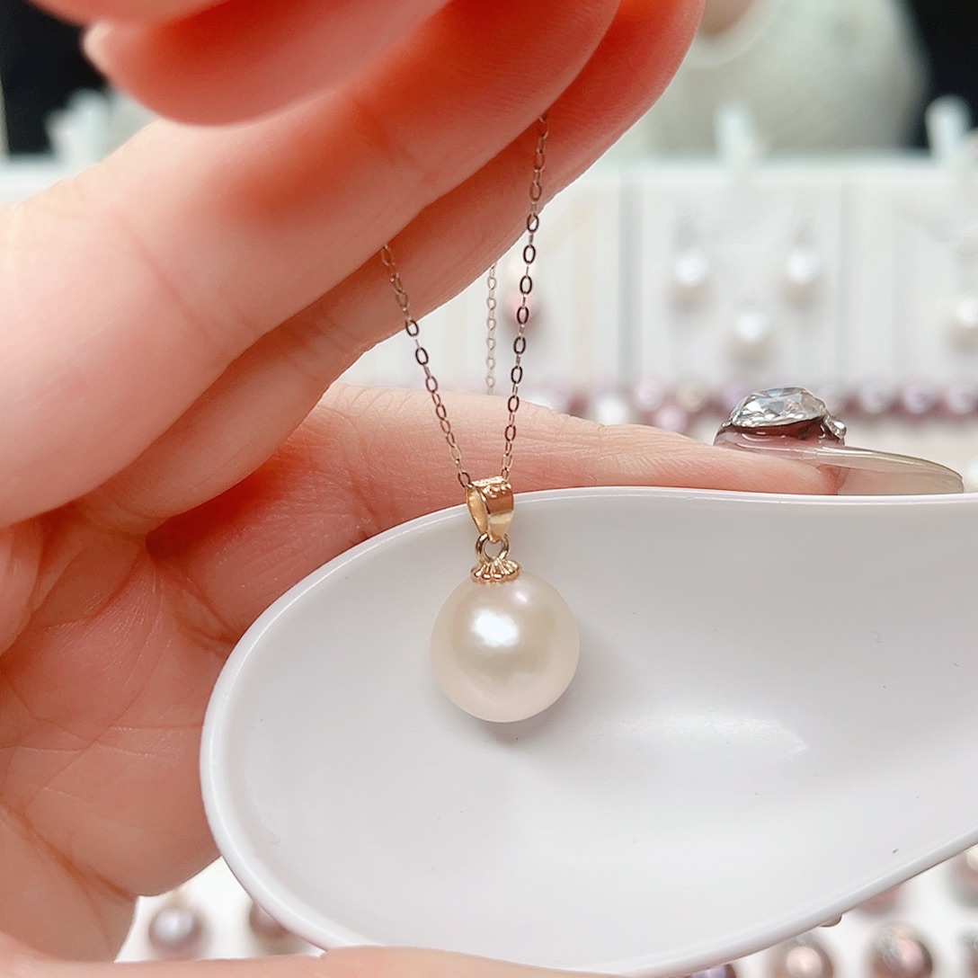 合金淡水珍珠吊坠(赠链)