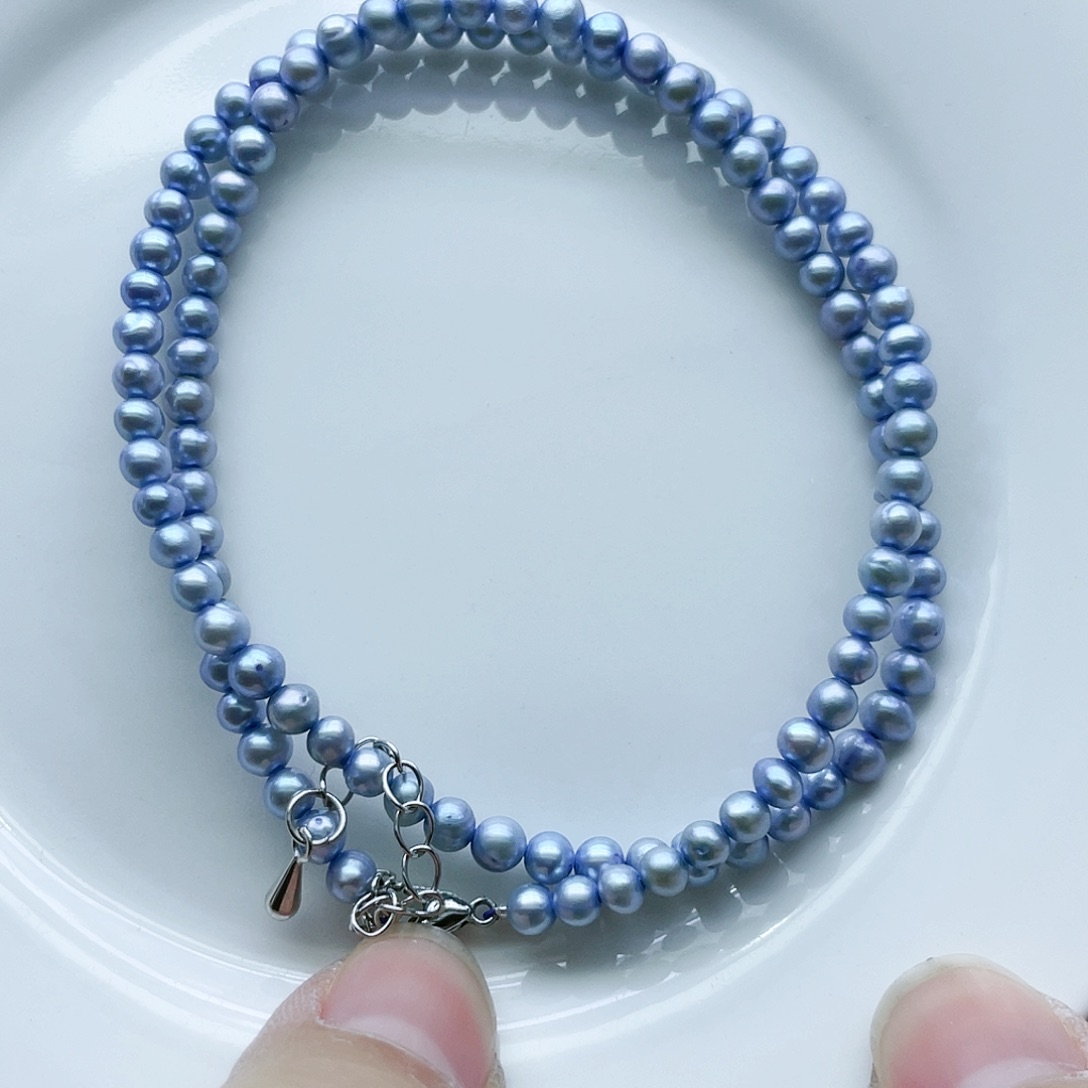 淡水珍珠颈饰钛钢
