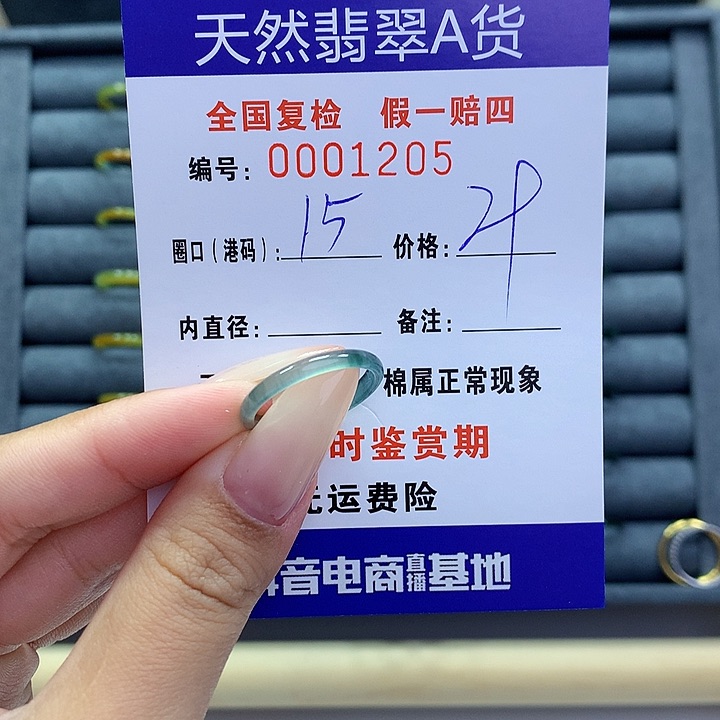翡翠戒指未镶嵌     1205
