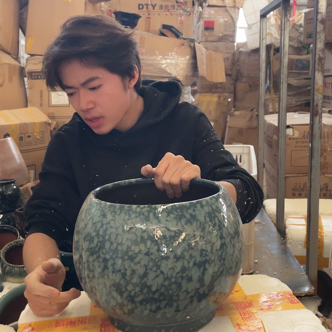 红陶宜兴紫砂花盆