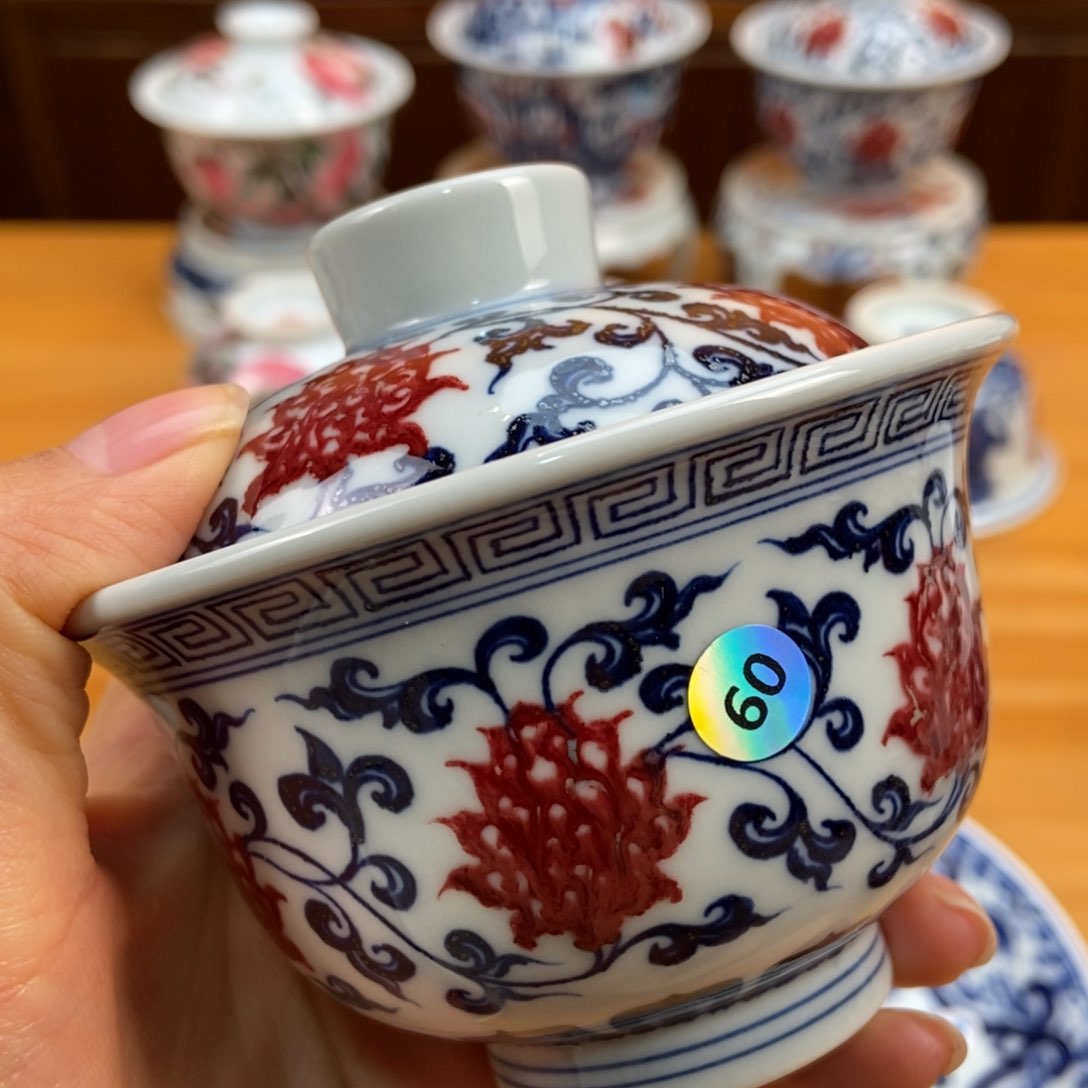 手绘现代茶具非古董