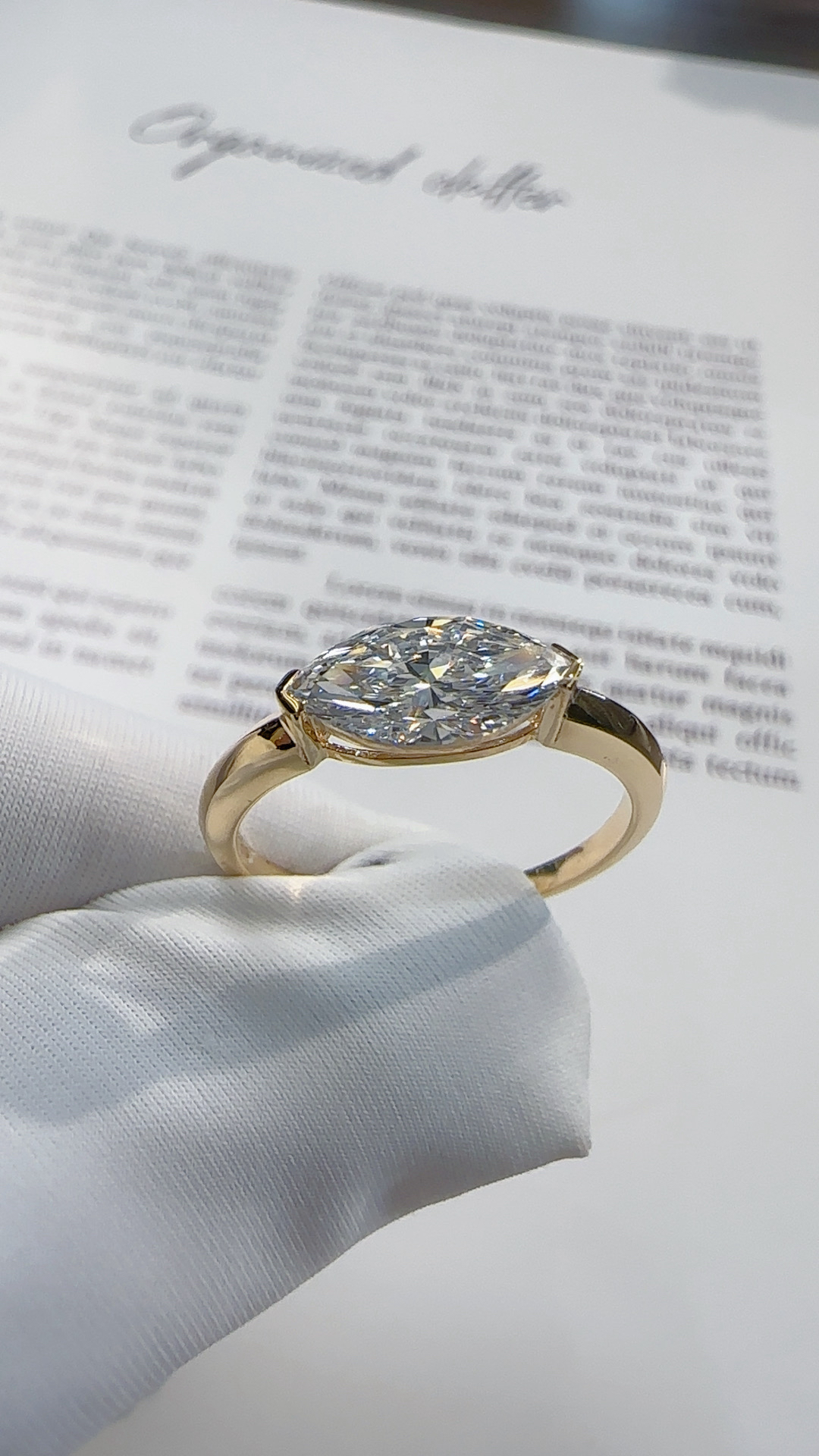 实验室培育钻石3-18K金ins风马眼戒指 -2 经典时尚