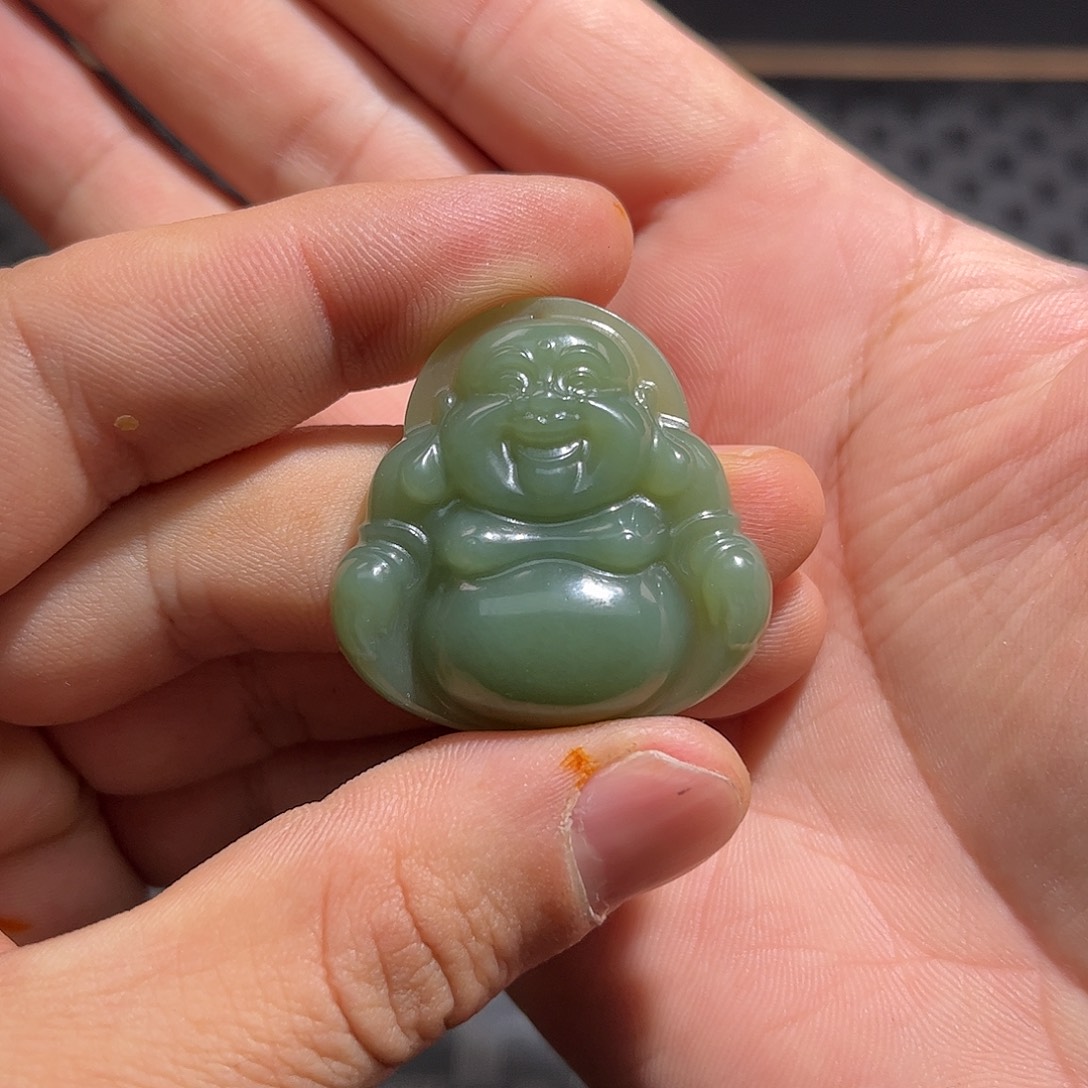 和田玉和田玉若羌佛公挂件纯天然未镶嵌