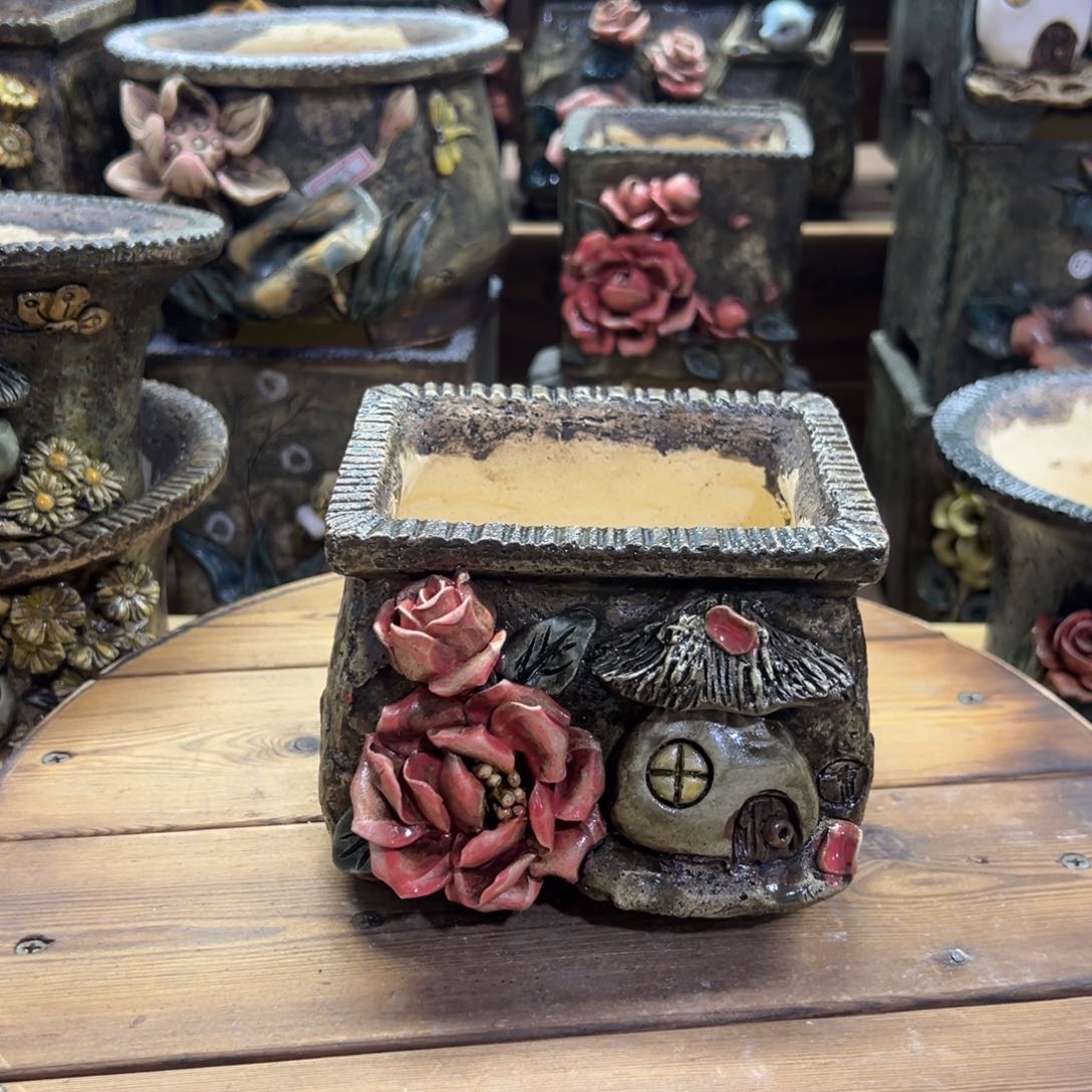 红陶青藤多肉花盆