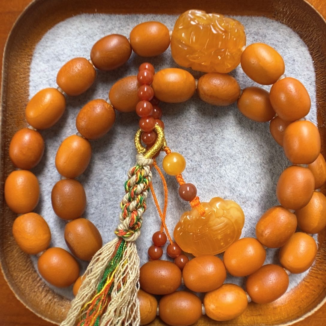 蜜蜡手串未镶嵌蜜蜡手串