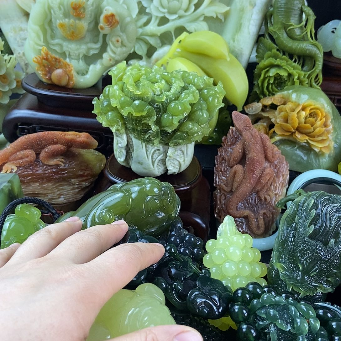 蛇纹石玉手把合金